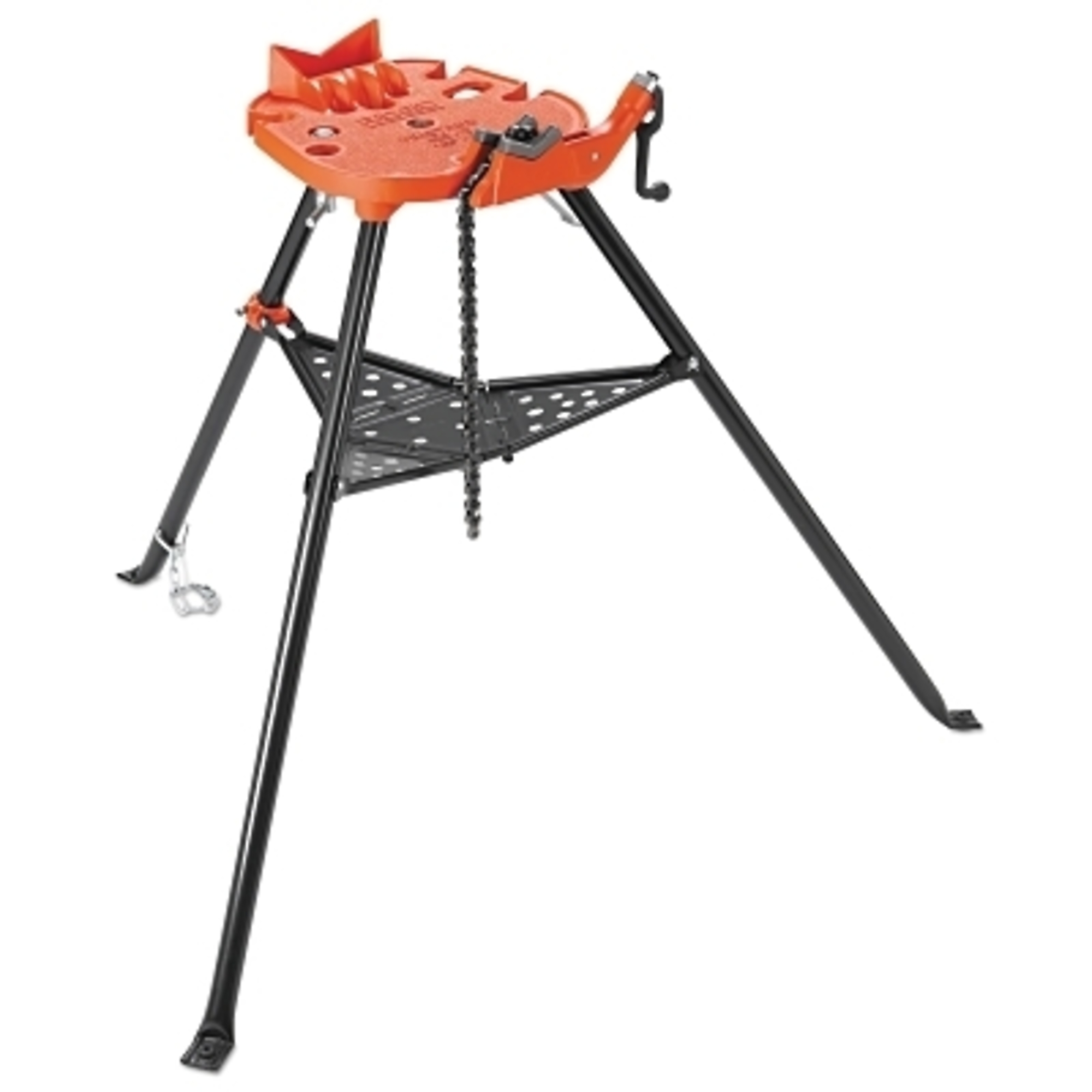 Ridgid TRISTAND Portable Chain Vise — 1/8in. to 6in. Pipe Capacity, Integrated Ground Lug, Model# 632-36273